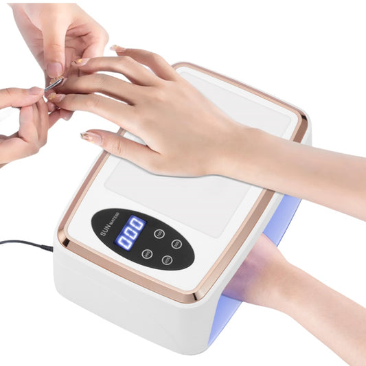 Sèche-ongles professionnel 380 W, 90 LED, lampe UV pour le séchage de tous les vernis à ongles gel, détection de mouvement, manucure et pédicure