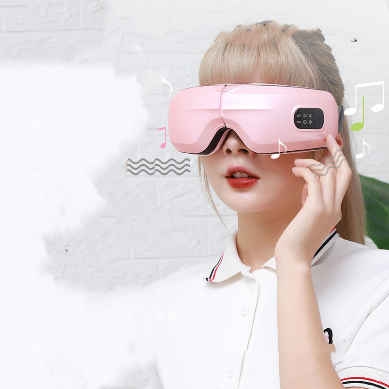 Masseur oculaire à pression d'air et vibrations, protection oculaire Bluetooth, massage oculaire relaxant, soulagement des migraines, amélioration du sommeil