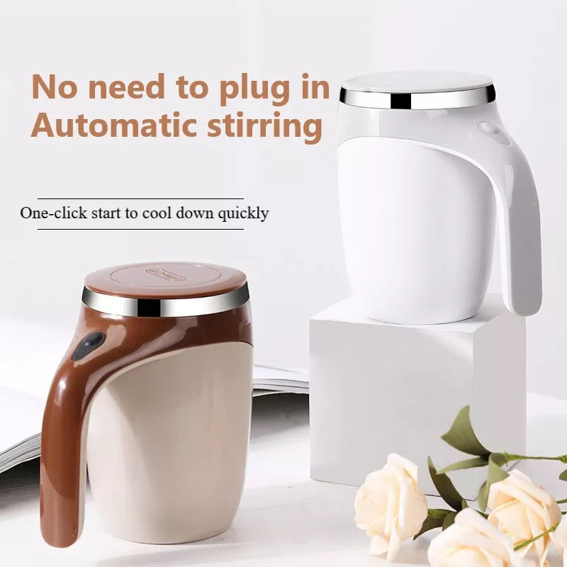 Tasse à Agitation Magnétique Rechargeable – Café, Milkshake &amp; Boissons Chaudes