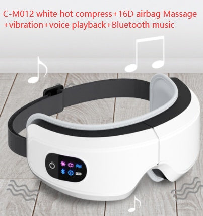 Masseur oculaire à pression d'air et vibrations, protection oculaire Bluetooth, massage oculaire relaxant, soulagement des migraines, amélioration du sommeil