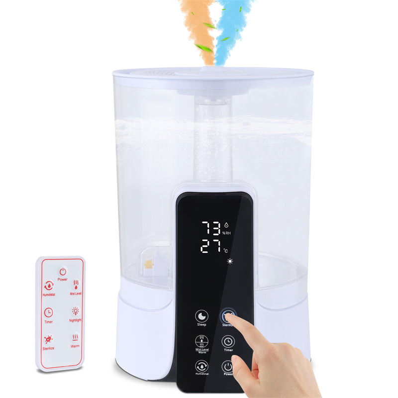 6L Humidificateur de grande capacité Intelligent Chronométré Spray UV Stérilisation Télécommande Intelligente