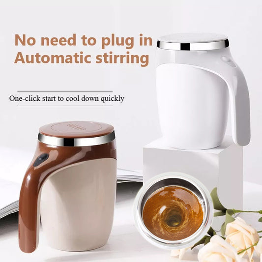 Tasse à Agitation Magnétique Rechargeable – Café, Milkshake &amp; Boissons Chaudes