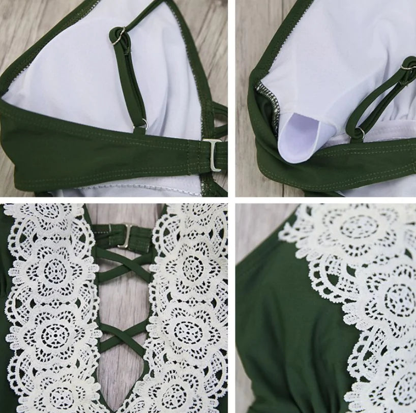 Maillot de Bain Une Pièce Élégant sans Bretelles