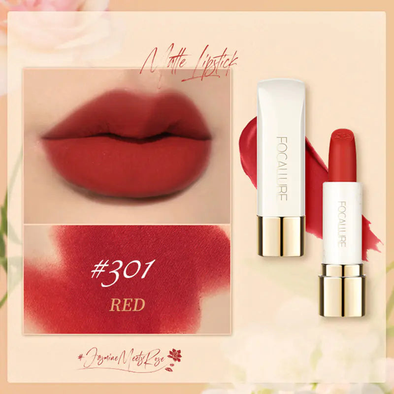 Rouge à Lèvres Mat Longue Durée et Imperméable - Formule Hydratante