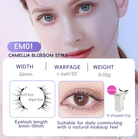Faux Cils Magnétiques en Poils de Vison Super Doux