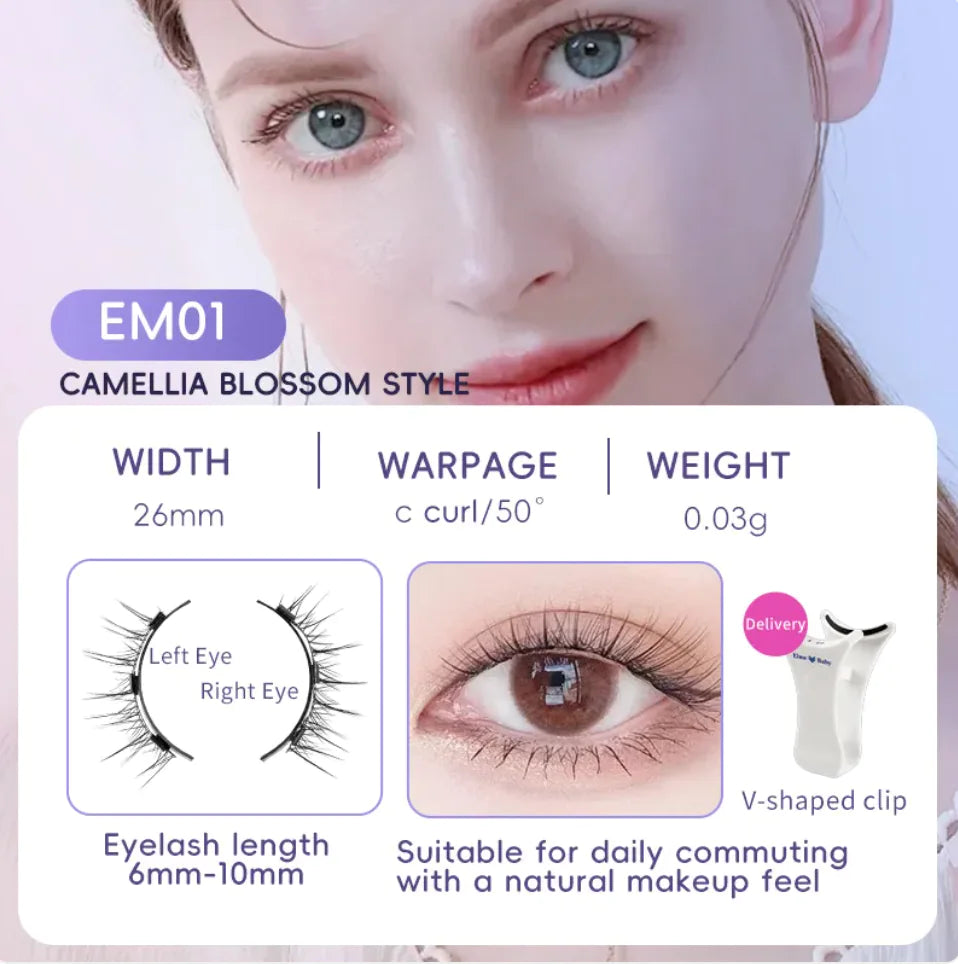 Faux Cils Magnétiques en Poils de Vison Super Doux