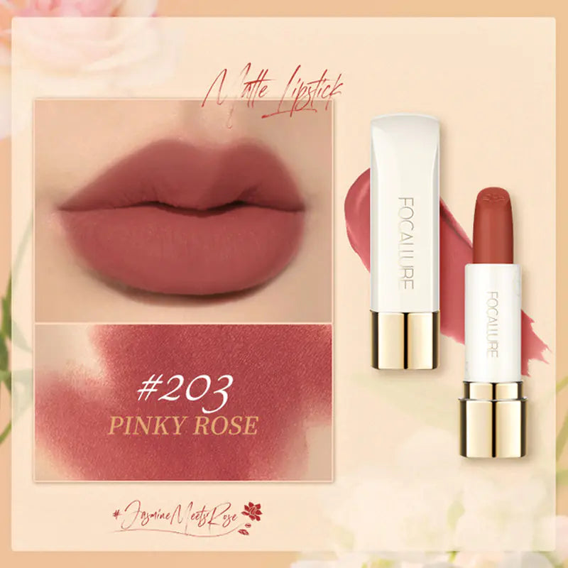 Rouge à Lèvres Mat Longue Durée et Imperméable - Formule Hydratante