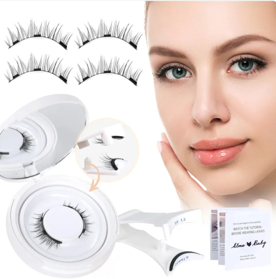 Faux Cils Magnétiques en Poils de Vison Super Doux