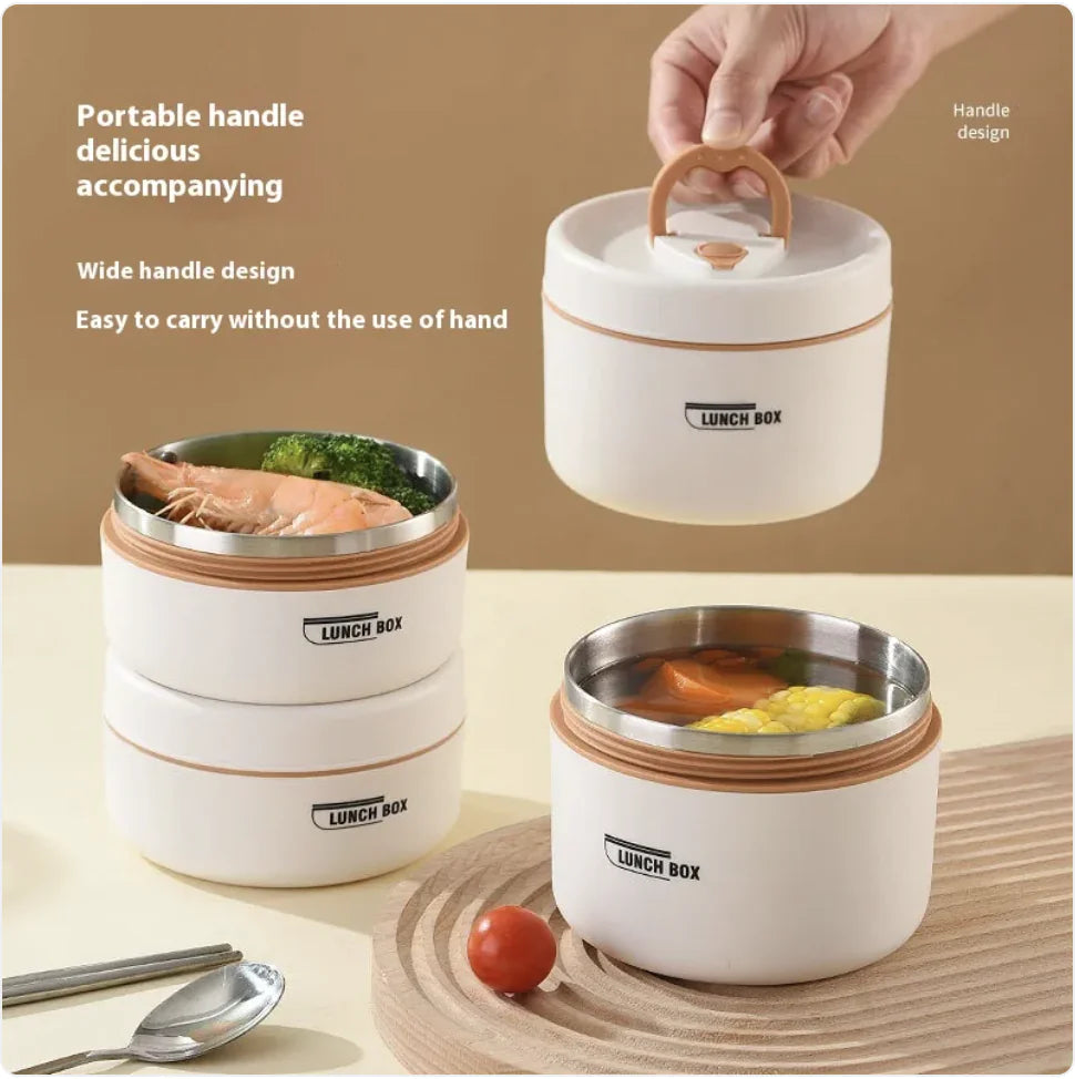 Boîte à lunch japonaise isolée en acier inoxydable